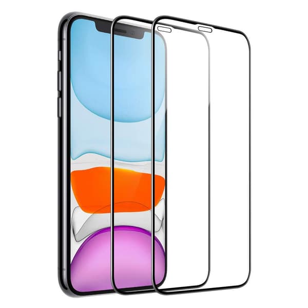 2-pakning iPhone XR herdet glass helskjermbeskytter 2-pakning iPhone XR herdet glass helskjermbeskytter