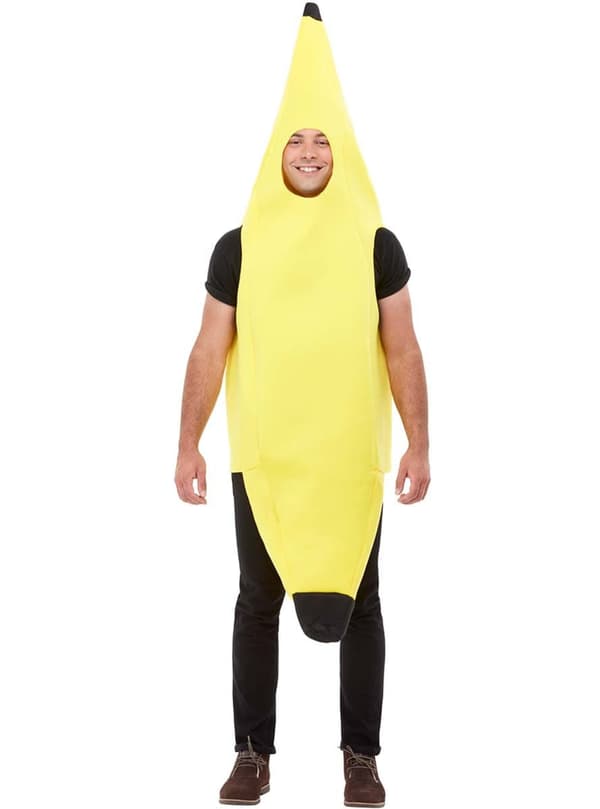 Funidelia | Banan Kostyme til dame og mann ▶ Frukt, Mat - Gul One size