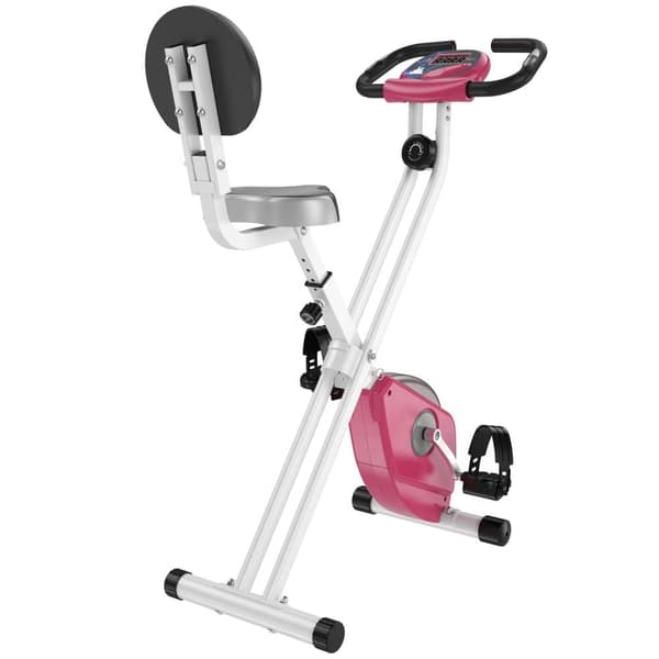 Træningscykel, F-Bike, 43x97x109 cm, Pink og Hvid