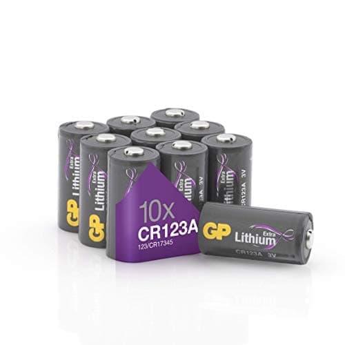 CR123A - Litiumbatteri 10-pack| GP Extra | CR 123A 3V batterier | Lång livslängd, högre effektivitet och daglig användning