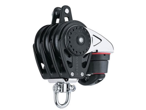 Harken Carbo Block 75 mm trippel, svängbar, hunsvot,