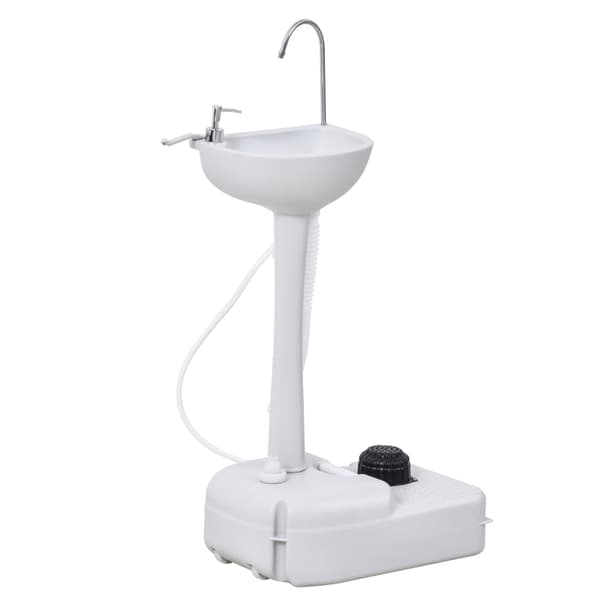 Rootz bærbar udendørs håndvask - Mobil vask - Campingvask - Integreret sæbedispenser - 51 cm x 33,5 cm x 103 cm