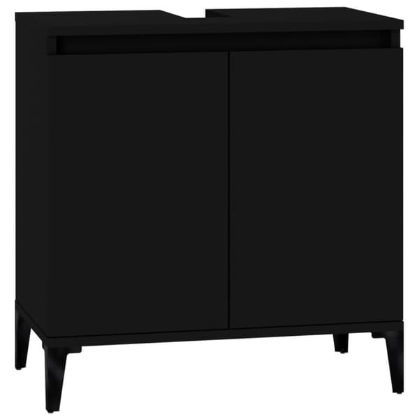 vidaXL Pesuallaskaappi musta 58x33x60 cm tekninen puu