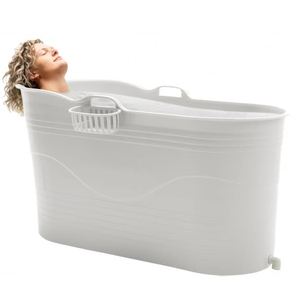 HelloBath - Kylpyamme XL - 122 cm - Valkoinen - Istumakylpy