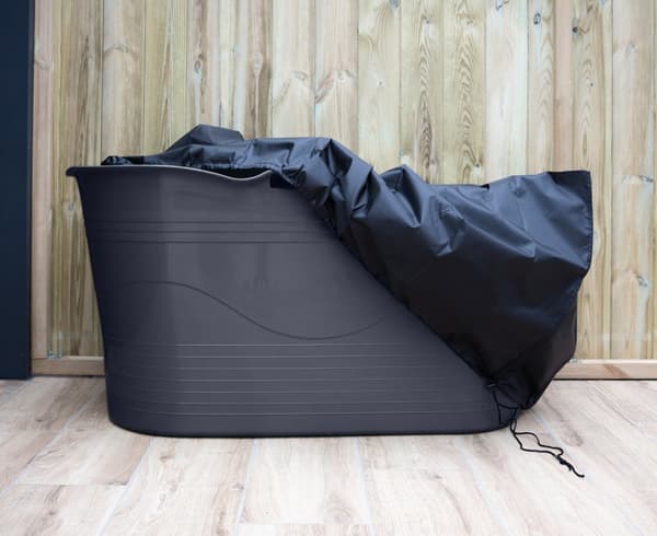 HelloBath® - Bath Bucket XL (Comfort) - Harmaa - 125 cm - Istuinkylpy aikuisille - Jääkylpy - Jopa 3 metriin venyvä tyhjennysletku