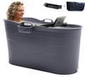 Pikkukuva 1 / 11: HelloBath® - Bath Bucket XL (Comfort) - Harmaa - 125 cm - Istuinkylpy aikuisille - Jääkylpy - Jopa 3 metriin venyvä tyhjennysletku