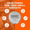 Miniatyrbild 3 av 5: 100% PeakPower Alkaliska LR44- batteri 20-pack|100% PeakPower| AG13, A76 batteri | Lång livslängd, högre effektivitet och daglig användning