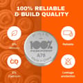 Miniatyrbild 2 av 5: 100% PeakPower Alkaliska LR44- batteri 20-pack|100% PeakPower| AG13, A76 batteri | Lång livslängd, högre effektivitet och daglig användning