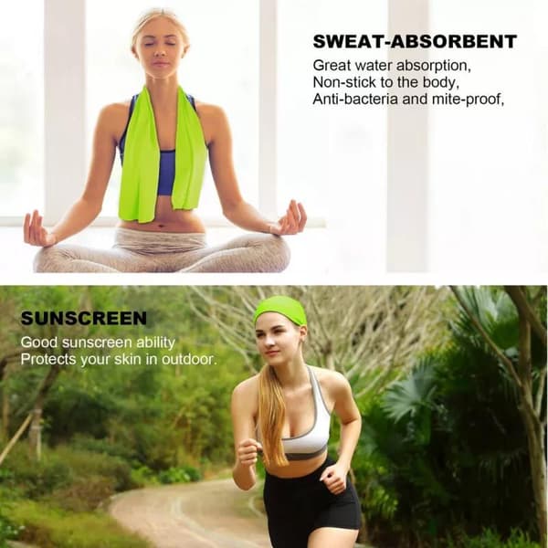 Træningshåndklæde Køling Ultra Absorbent Hurtigttørrende håndklæde Blødt mikrofiber