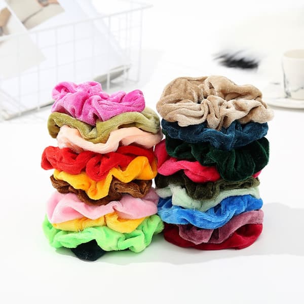 36st Velvet hair Scrunchies, hårsnoddar , hårband , Hair bands