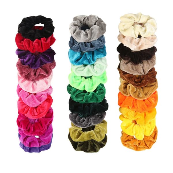 36st Velvet hair Scrunchies, hårsnoddar , hårband , Hair bands