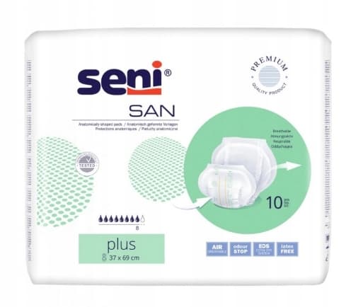 Seni San Plus Anatomiske Bleer, 10 stk.