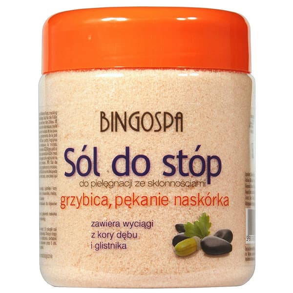 BingoSpa Jalkakylpysuola Sienitulehduksen ja Ihon Halkeilun Hoito, 550 g