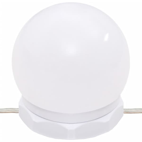 vidaXL Peilipöytä LED-valoilla ruskea tammi 86,5x35x136 cm