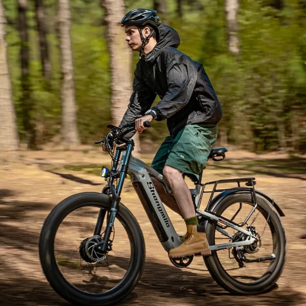 El-mountainbike Shengmilo S600 2000W Dual Motor 48V17.5AH Samsung Batteri 45KM/H Elcykel Fuld affjedring Elektrisk Mountainbike