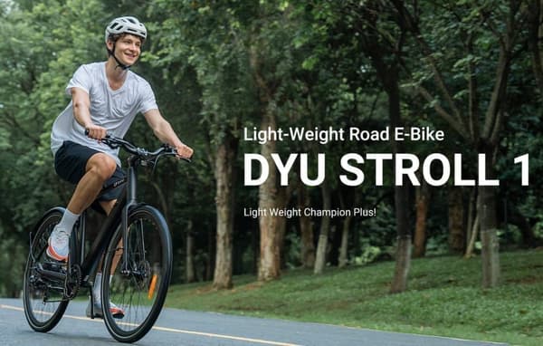 DYU Stroll-1 700C elcykel, 250W motor, topper ved 500W, tophastighed 25 km/t, 36V 9Ah batteri, 100 km maks. rækkevidde, hydrauliske bremser