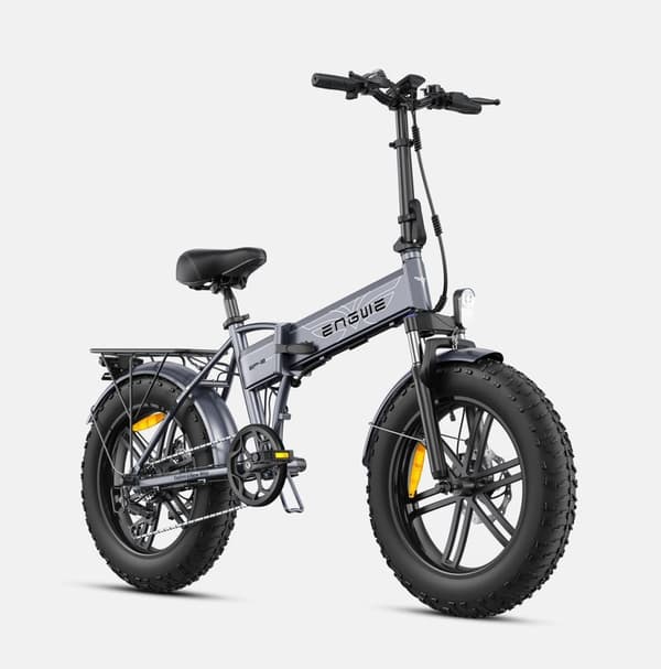 ENGWE EP-2 Boost foldbar elcykel 250W, 20''* 4'' terrængående dæk, 48V13Ah aftageligt batteri, rækkevidde op til 120 km, Shimano 7-trins