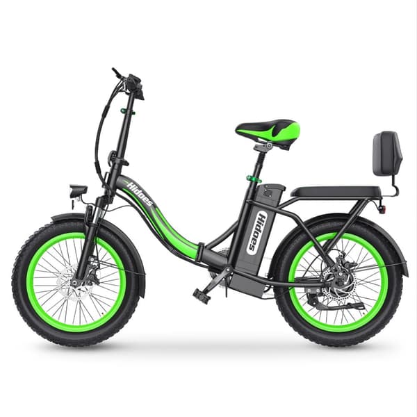Sammenklappelig elcykel med bagsæde Hidoes C1, 750W 48V 13Ah, 20 tommer tykke dæk