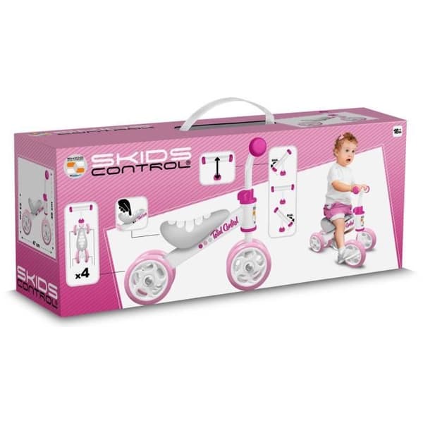 Min første Baby Walker løbecykel - STAMP - SKIDS CONTROL - Lyserød
