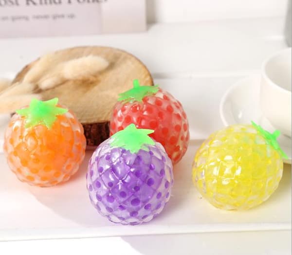 Frukt Anti-stress ball sensoriska fidget leksaker Lilla Frukt Anti-stress ball sensoriska fidget leksaker Lilla