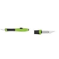 Wedo 7862599 Scalpel Pocket Comfortline (liukumekanismilla, pehmeä kahva sisältäen 5 vaihtoterää) omenanvihreä/musta