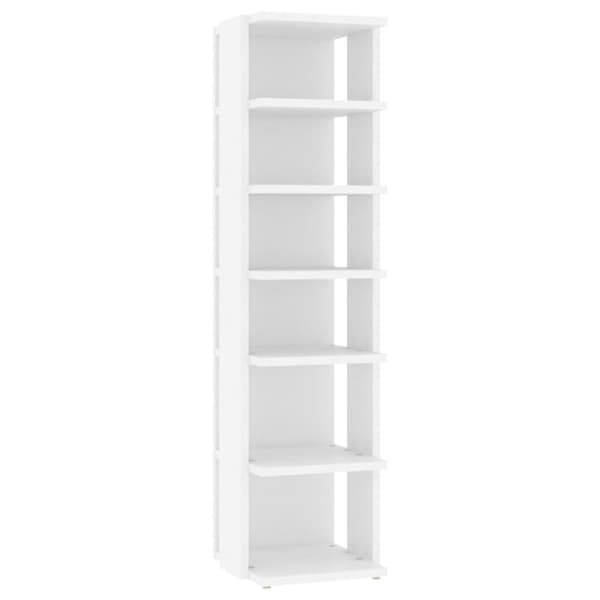 vidaXL Skohylla vit 25x27x102 cm spånskiva vidaXL Skohylla vit 25x27x102 cm spånskiva
