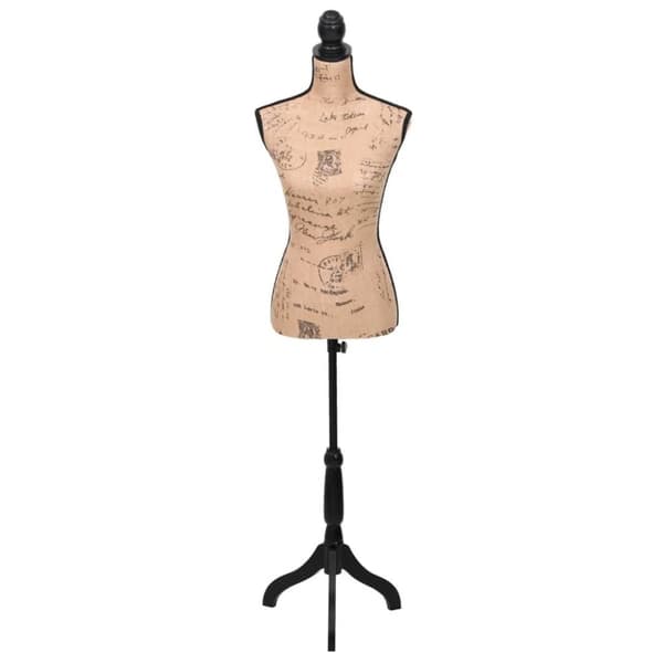 vidaXL Dambyst brun/svart jute