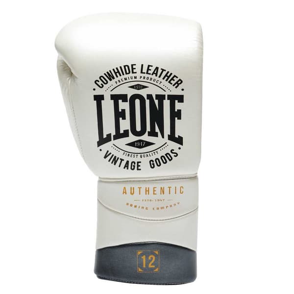 Leone1947 Keinonahkaiset Nyrkkeilyhanskat Authentic 2 Valkoinen 10 oz