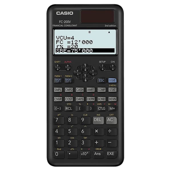 Casio Tieteellinen Laskin Fc200v2wet Hopeinen