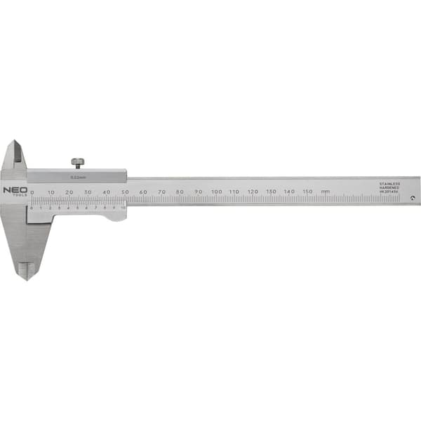 DIN-certifierad bromsok, 150 mm, rostfritt stål