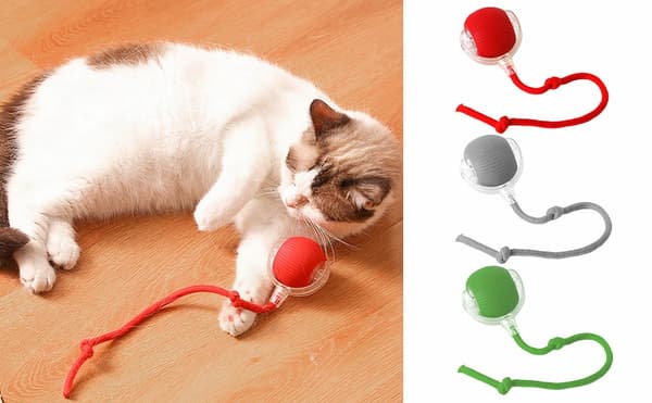 Interaktiv Kattelegetøj / Legetøj til Kat - Bold der Bevæger Sig
