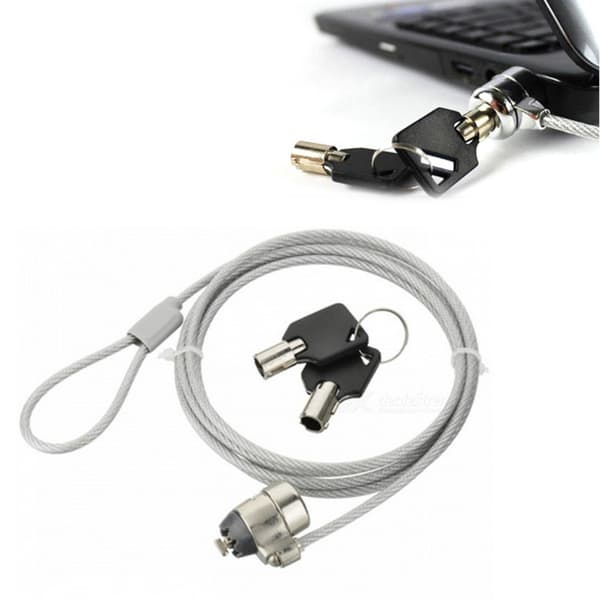 Security Lock Anti-theft Security Hardware Cable Lock Kit with 1.8m Sturdy Cable