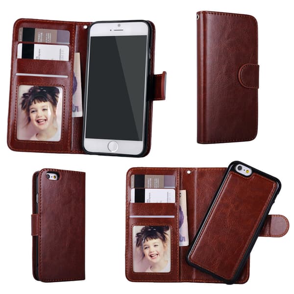 Comfort & Protection iPhone 7/8/SE - Wallet Case & Magnetic Cover