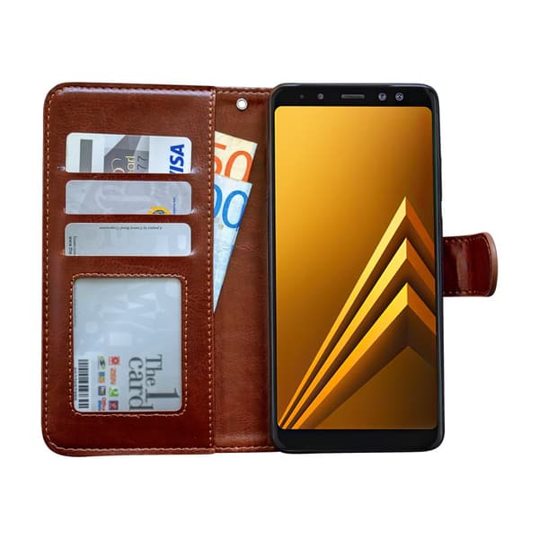 Samsung Galaxy A8 2018 - Læder cover / Beskyttelse