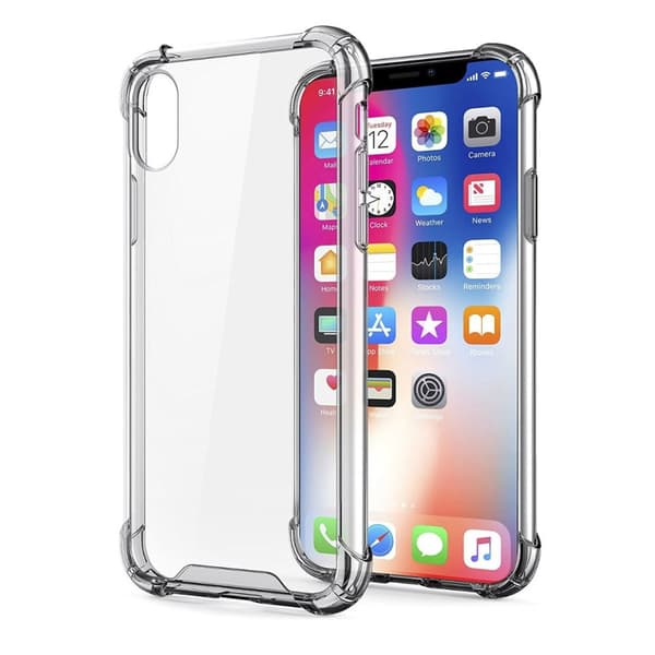 iPhone X/XS Extra Stöttåligt Mobilskal - Transparent