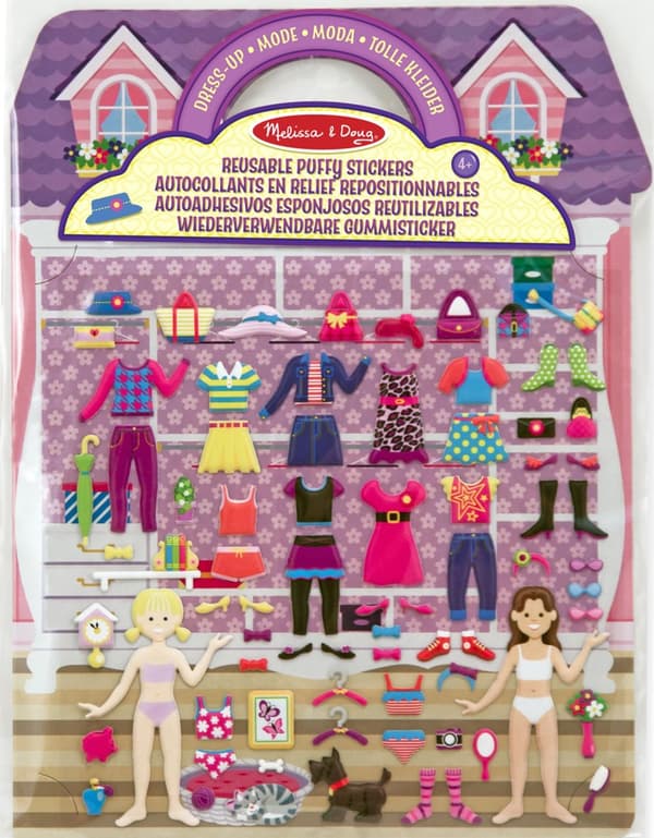 Gjenbrukbare Puffy Stickers Dress-Up fra Melissa & Doug