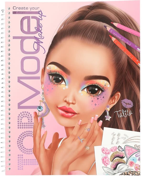 Målarbok Make-up Designbok TOPModel