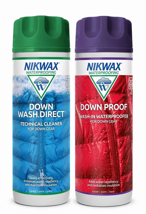NIKWAX DOWN WASH DIRECT 300 ML  + NIKWAX DOWN PROOF 300 ML