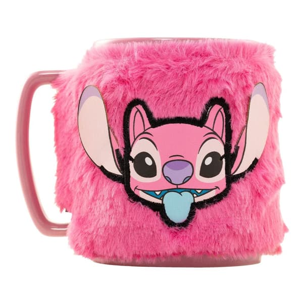 Lilo & Stitch Angel Fuzzy Mug Pink/Yellow/Blue One Size