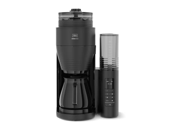 Melitta Aromafresh PRO, Tippukahvinkeitin, 1,25 L, Kahvipavut, Jauhettu kahvi, Sisäänrakennettu kahvimylly, 1130 W, Musta