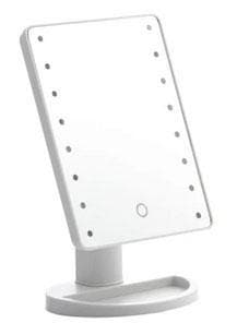 Justerbart makeupspejl med LED Hvid Justerbart makeupspejl med LED Hvid