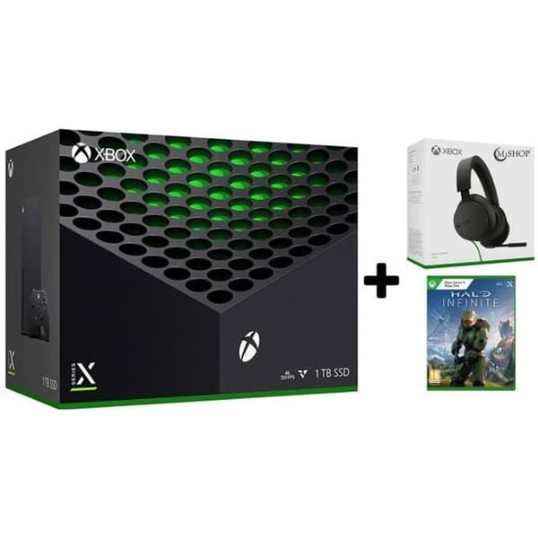 Konsol Xbox Series X - Microsoft - Officiell Trådad Hörlur - Halo Infinite - 4K HDR - 8K HDR- USED