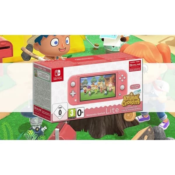 Handhållen spelkonsol - Nintendo - Switch Lite - Animal Crossing - Super Smash Bros Ultimate- USED
