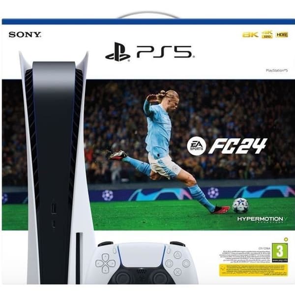 PlayStation 5-konsol - Standard Edition + EA Sports FC 24 (kod i lådan)- USED