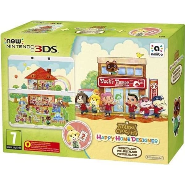 Ny Nintendo 3DS-konsol + Animal Crossing: Happy Home Designer förinstallerad- USED
