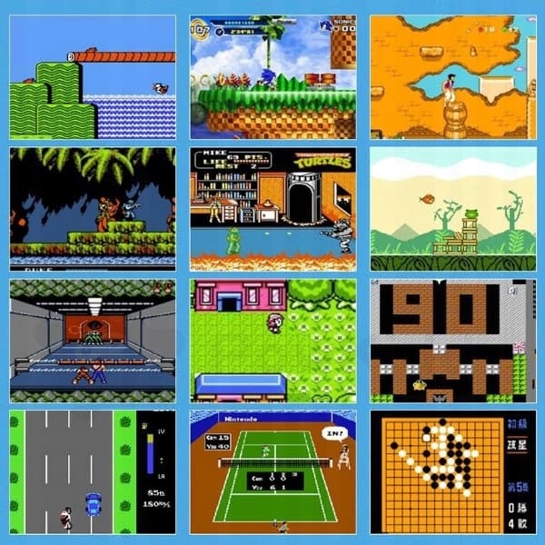 MINI-KONSOLI RETRO PELI KANNETTAVA 400 PELIÄ TV MARIO GAME BOY CLASSIC SUP