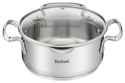 Tefal DUETTO+ G7194355, Rund, Rostfritt stål, Rostfritt stål, Rostfritt stål, Keramiska, gas, halogen, Induktion, Gjutjärnsplattor, 250 ° C
