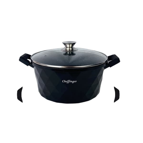 Kastrull med Glaslock - 24cm