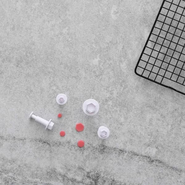 Hexagon Utstickare 4-Pack | Plunger