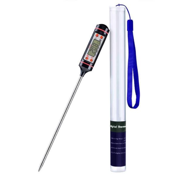 Stilren Stektermometer med LCD Display Svart Stilren Stektermometer med LCD Display Svart